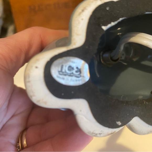 Vintage blue kitty lamp with red heart. Works. - Picture 6 of 6